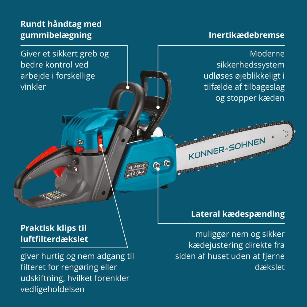 Benzinmotorsav KS CS40G-20