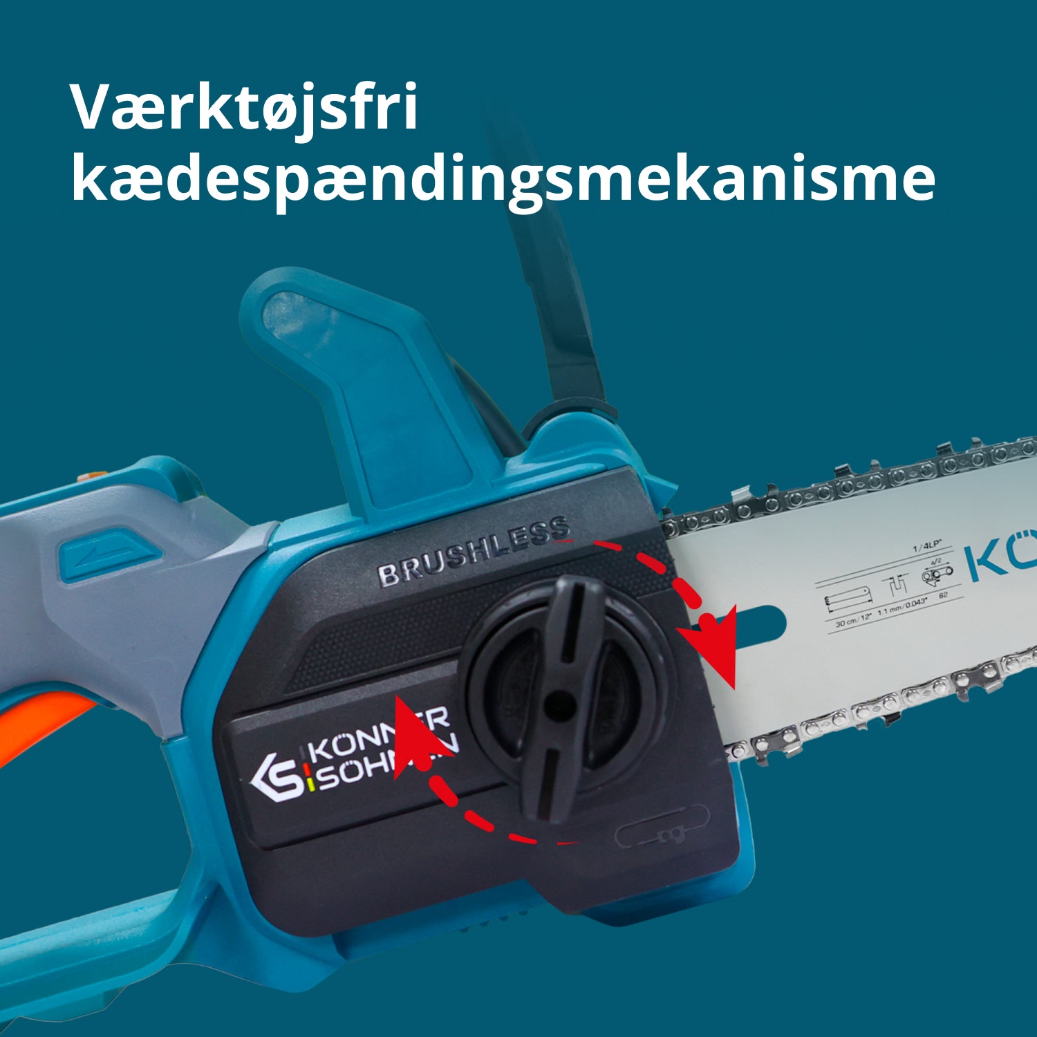 Ledningsfri Mini Kædesav KS MCS20V-12 SÆT