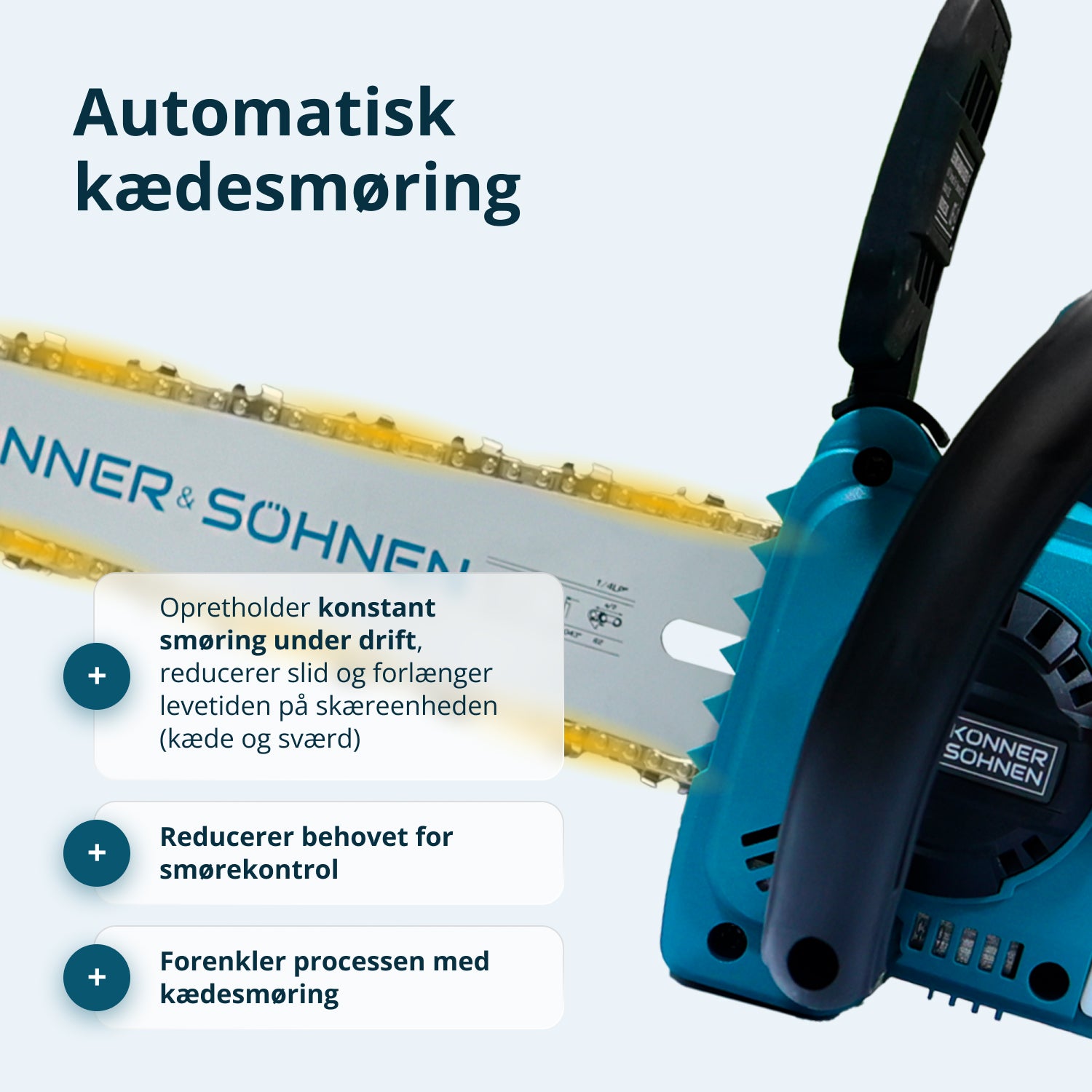 Ledningsfri Mini Kædesav KS MCS20V-12 SÆT