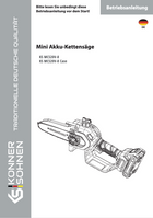 Motosega a batteria KS MCS20V-8, KS MCS20V-8 Custodia