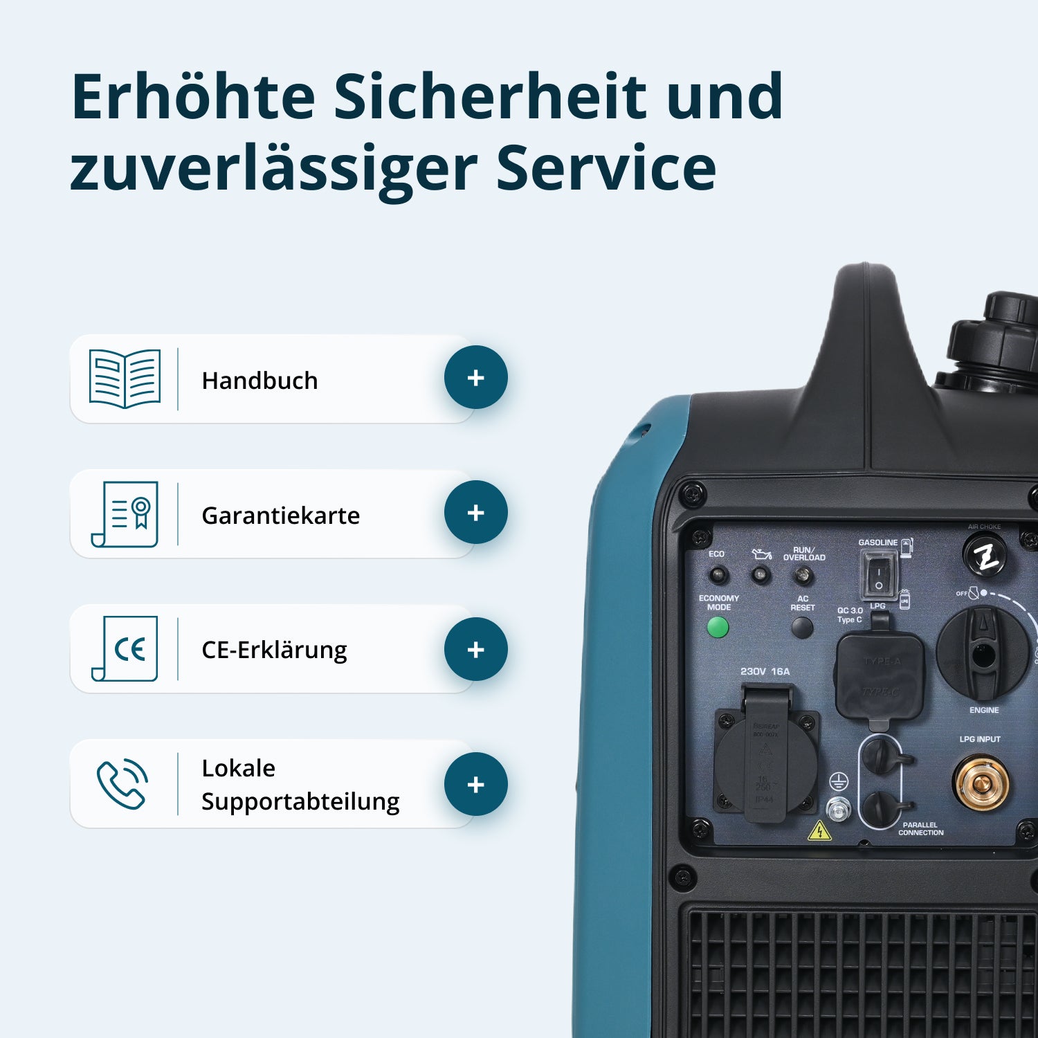 Invertorový generátor (LPG/benzín) KS 1900iG S