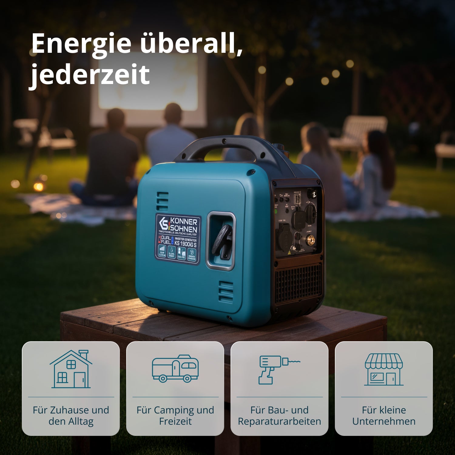 Invertorový generátor (LPG/benzín) KS 1900iG S