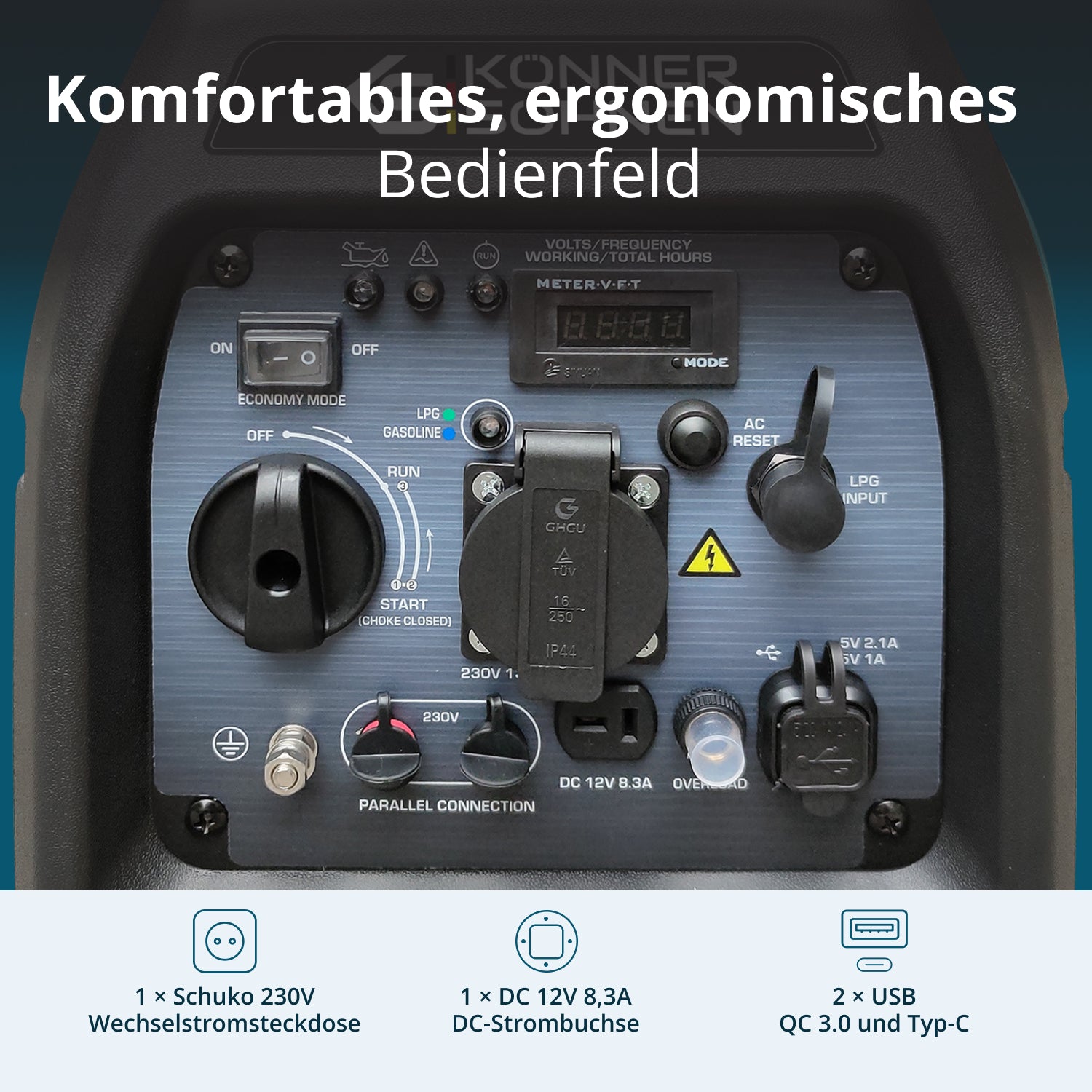 Invertorový generátor na LPG/benzín KS 3100iG S