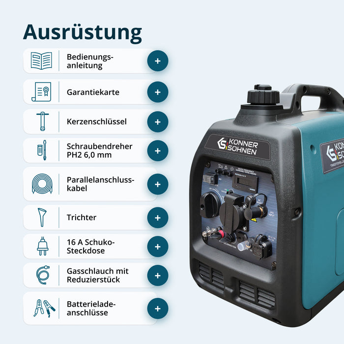 Invertorový generátor na LPG/benzín KS 3100iG S