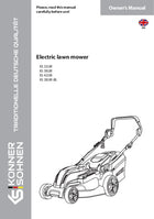 Elektrická sekačka na trávu KS 32LM, KS 38LM, KS 42LM, KS 38LM-BL