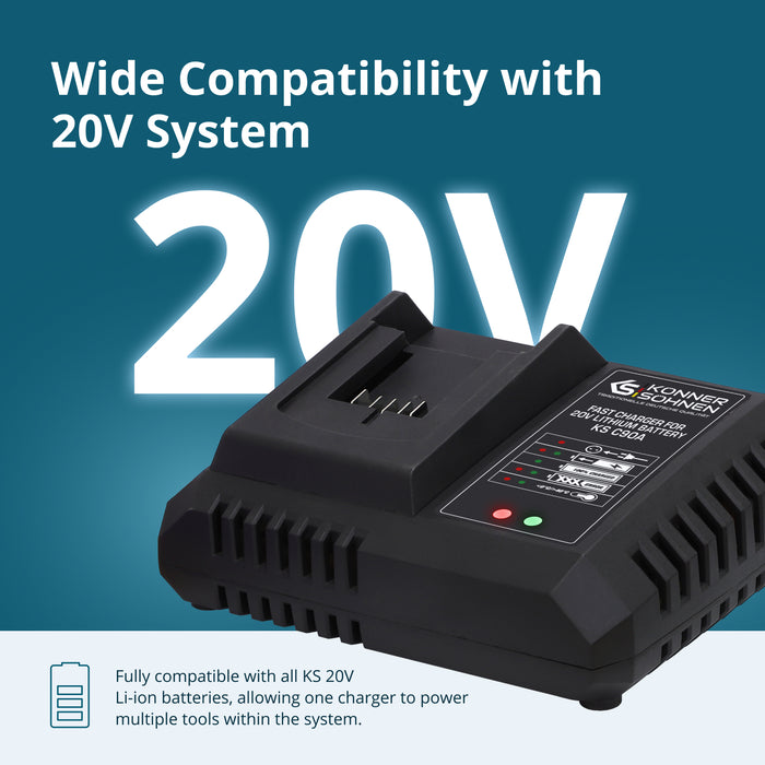 Fast Charger for 20V lithium battery KS C90A