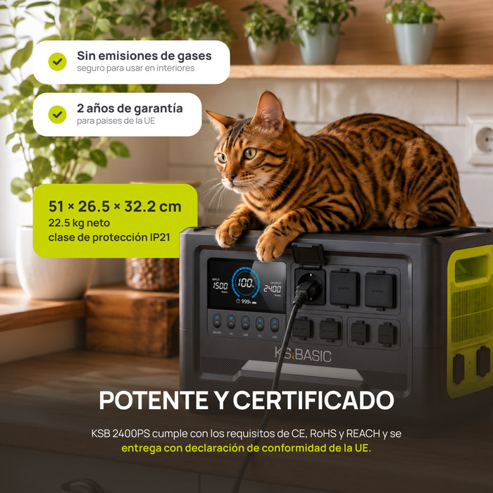 Estación de carga portátil KSB 2400PS