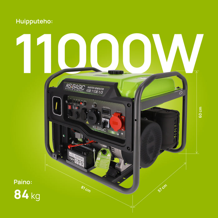 Invertterigeneraattori KSB 110iE-1/3