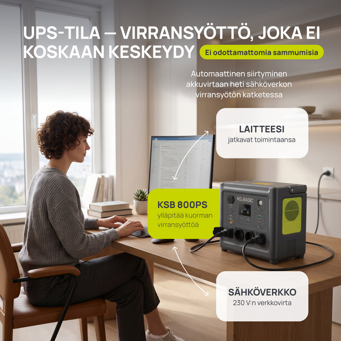 Kannettava virtalähde KSB 800PS