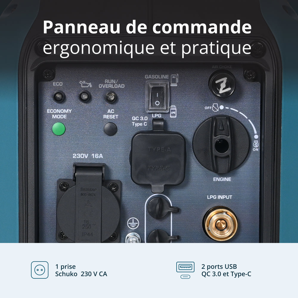 Groupe électrogène Inverter (gaz/essence) KS 1900iG S 