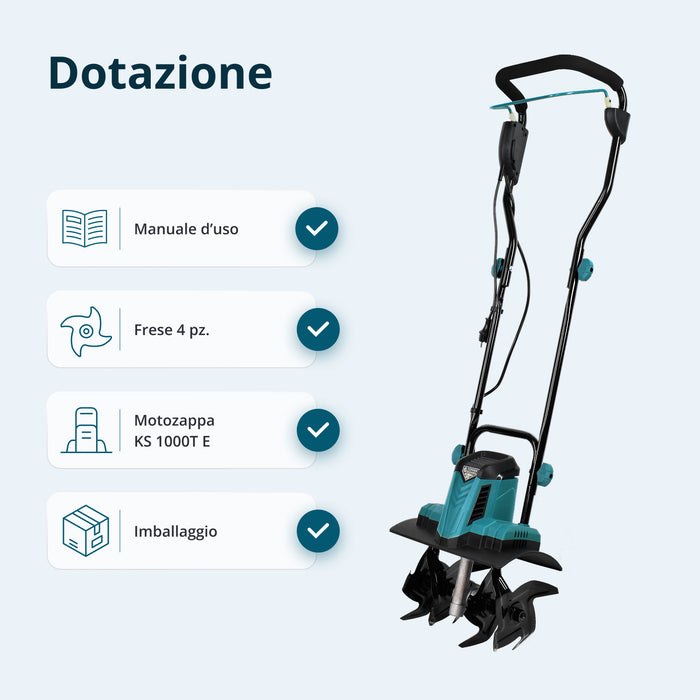 Motozappa elettrica KS 1000T E