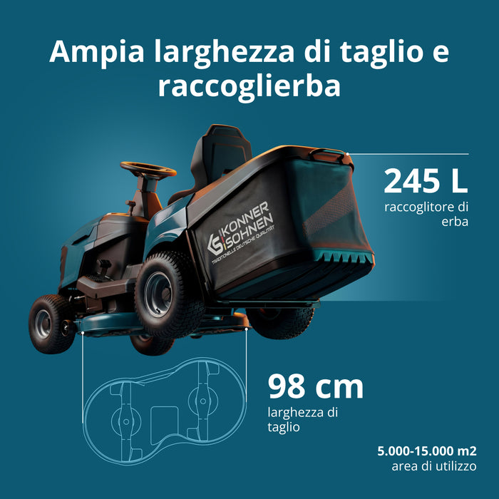 Trattorino Tagliaerba a Benzina KS 98TMG-H