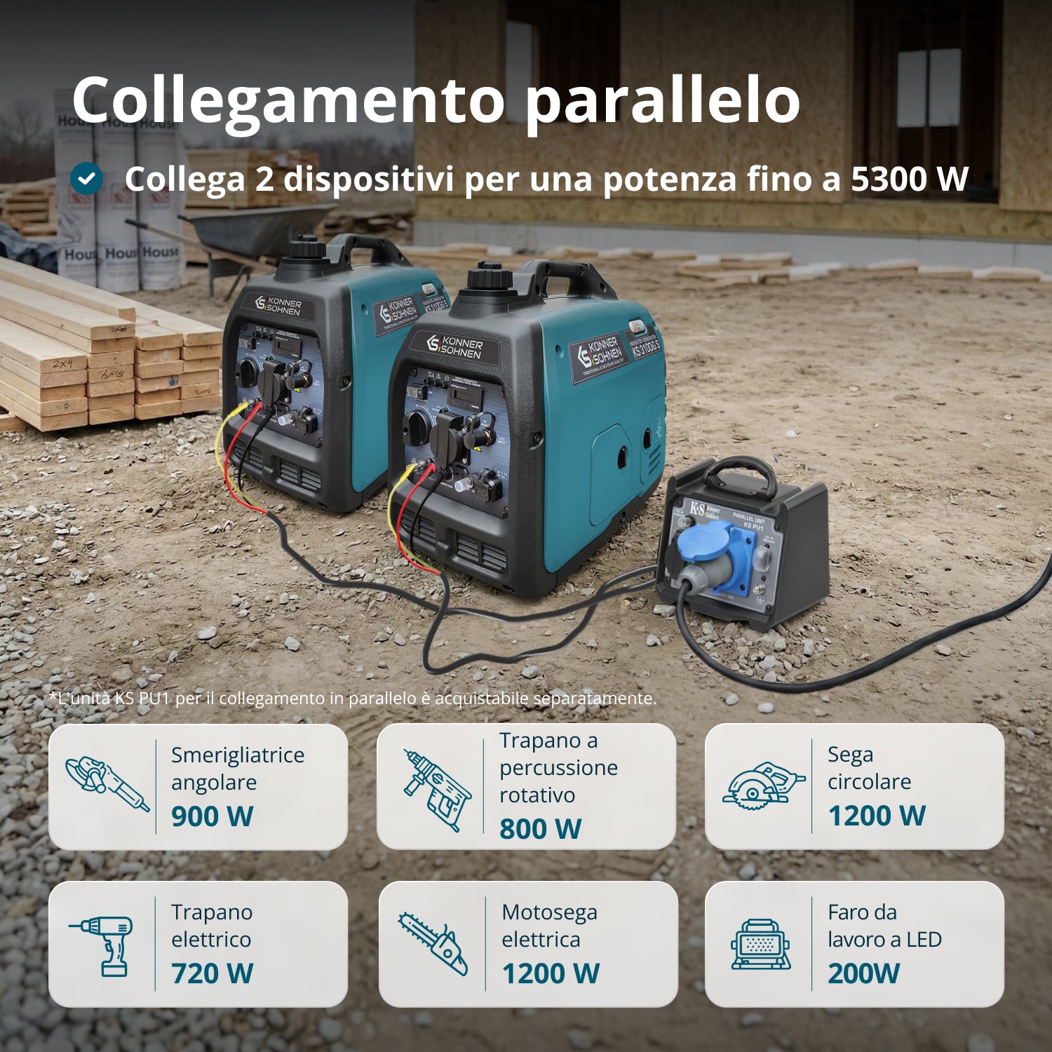 Generatore inverter GPL/benzina KS 3100iG S