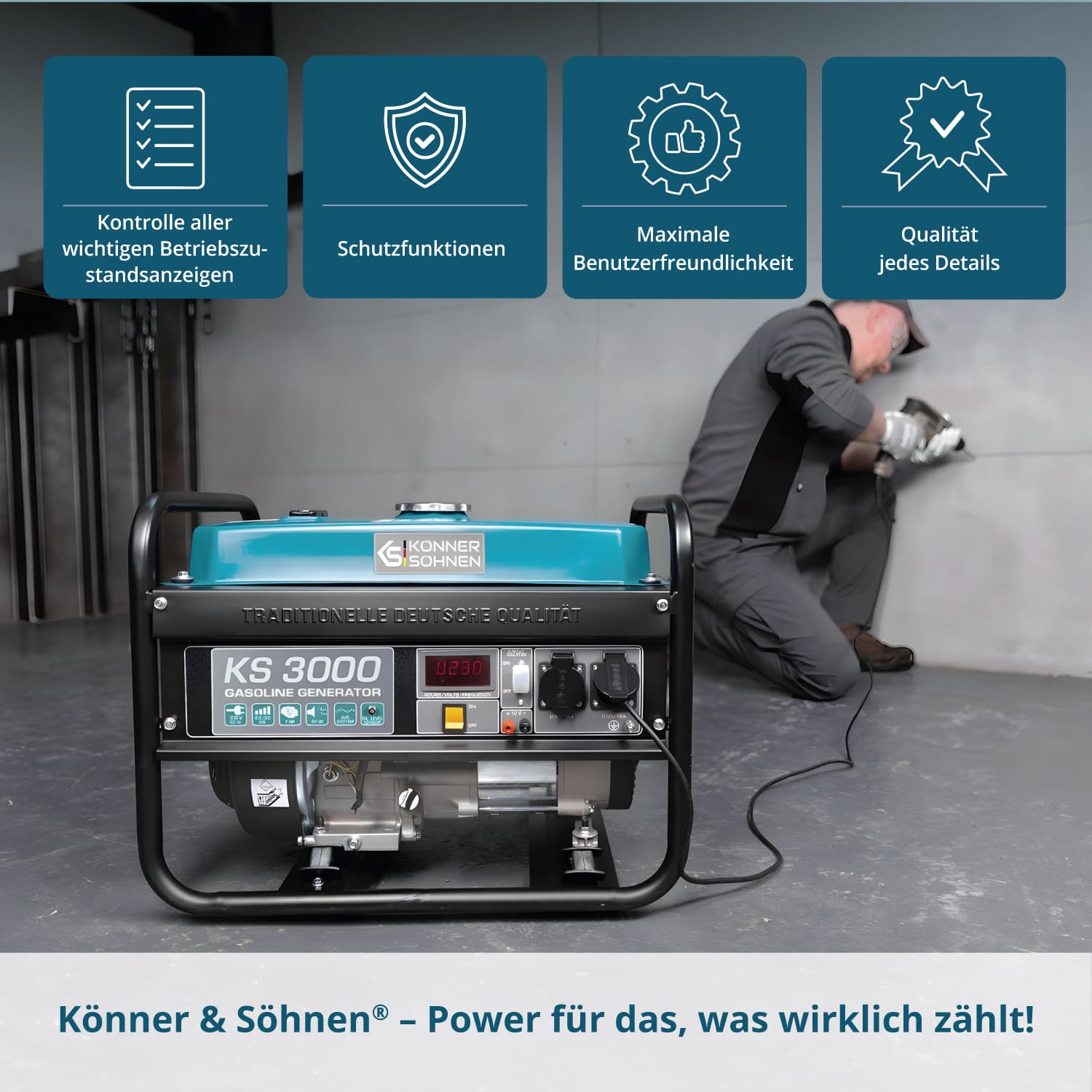 Benzin-Generator "Könner & Söhnen" KS 3000
