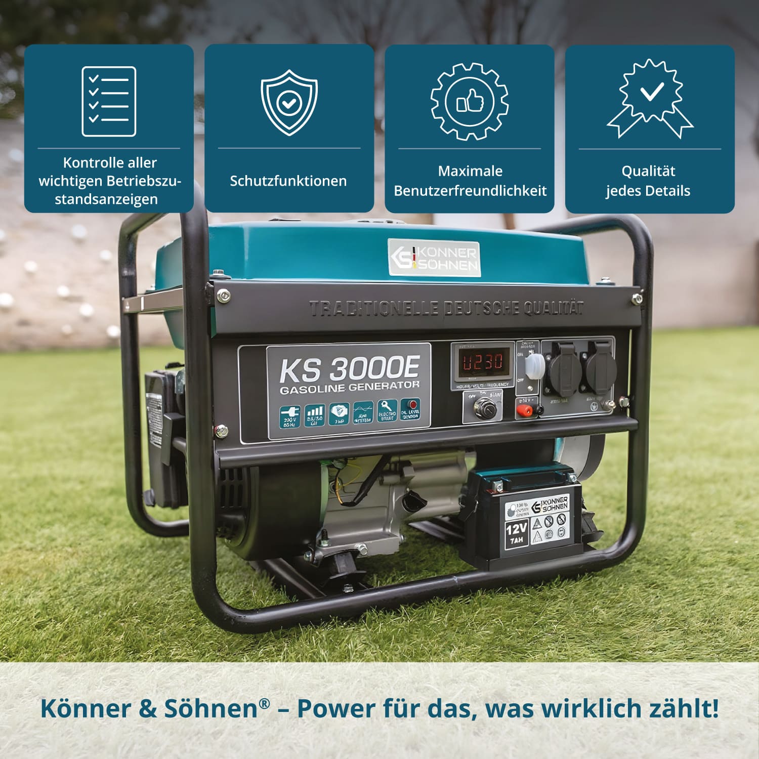 Benzin-Generator "Könner & Söhnen" KS 3000E
