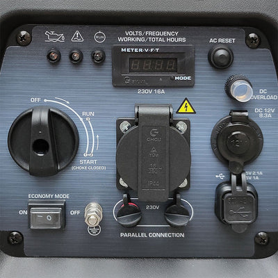 Painel de controlo ergonómico