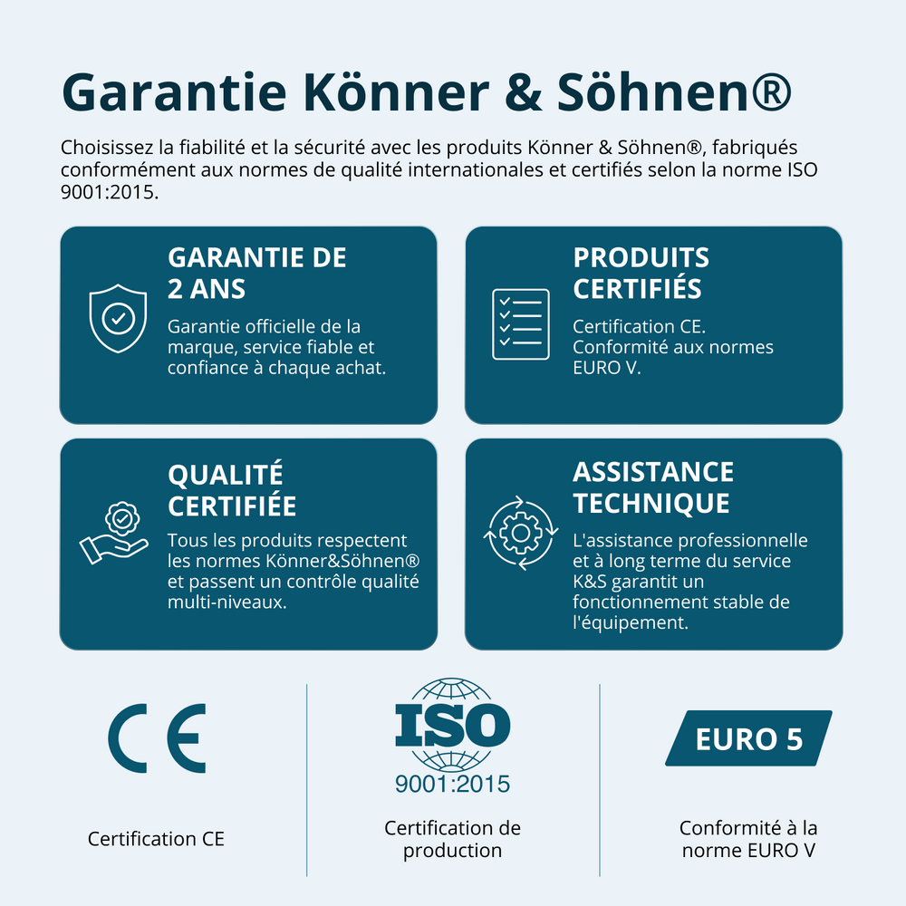 Groupe électrogène à essence-gaz de type inverter KS 3100iG S