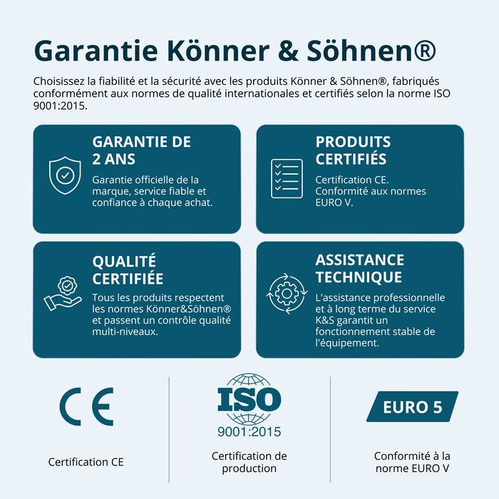 Groupe électrogène à essence-gaz de type inverter KS 3100iG S