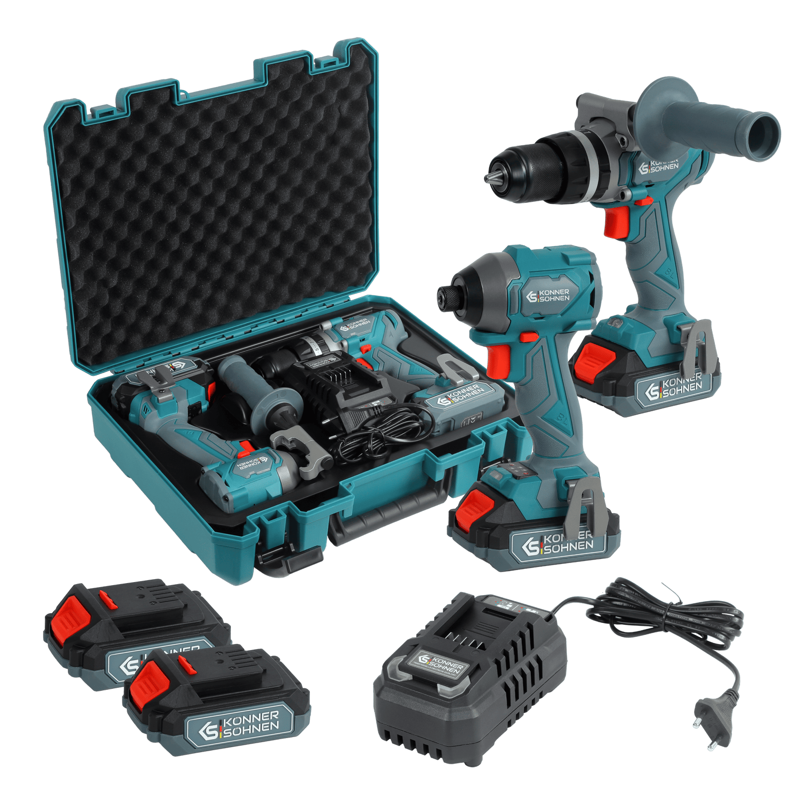 Набір акумуляторного електроінструменту 2-в-1 KS IDISD 20V SET 2
