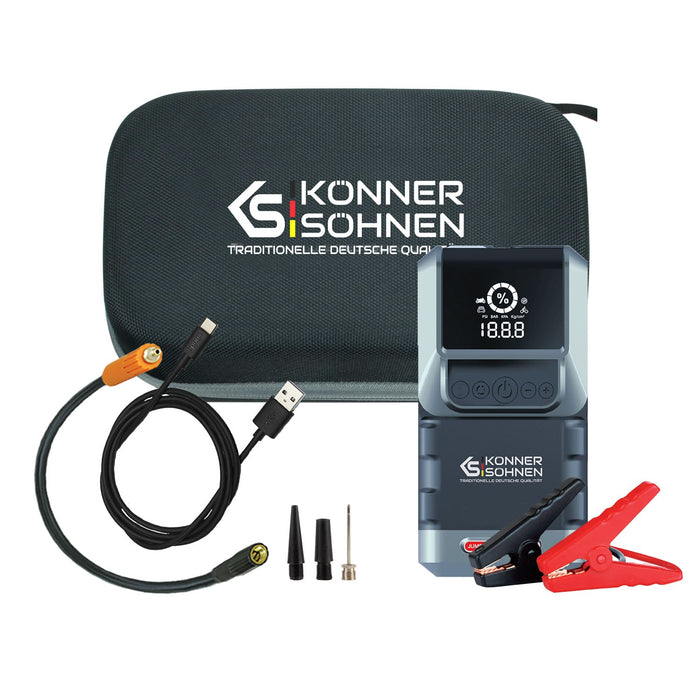 Arrancador de bateria com compressor de ar KS JSP-1300