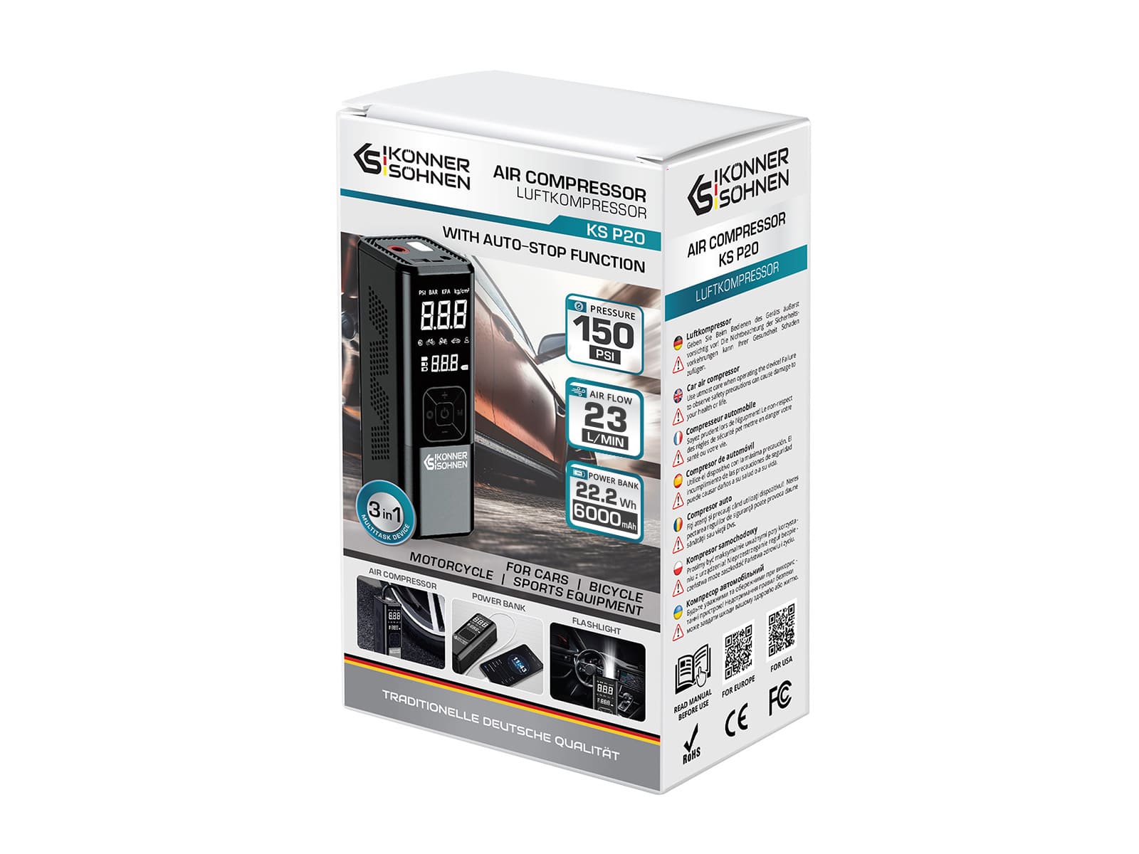 Compresor cu baterie KS P20