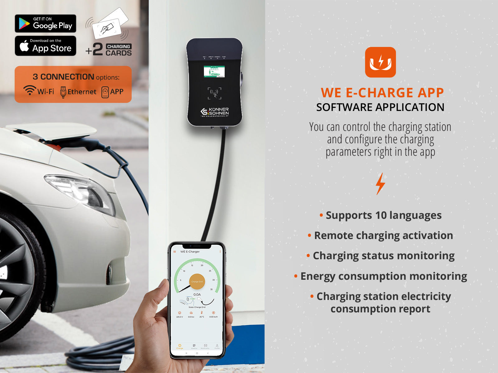 Borne de recharge pour véhicules électriques KS X16/3