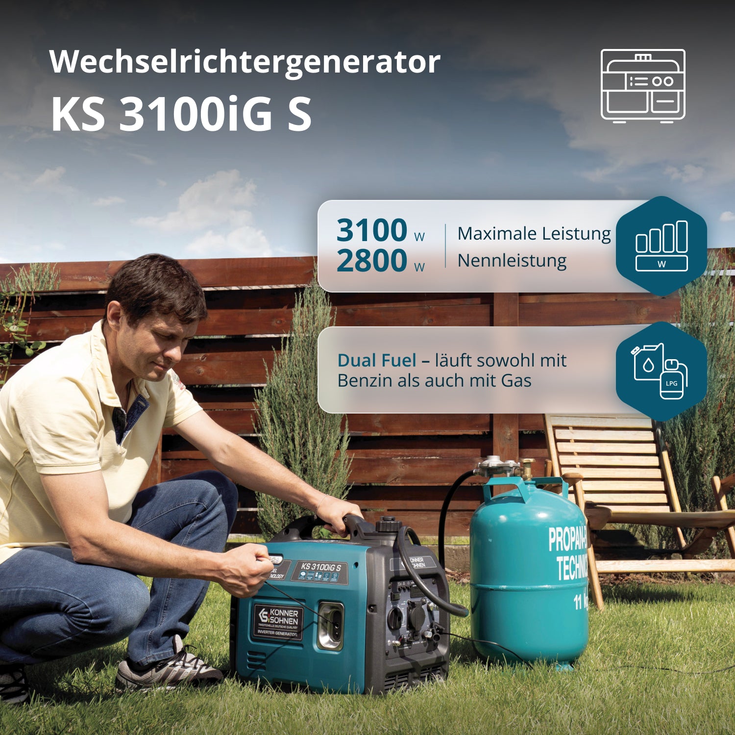 Μετατροπέας γεννήτριας LPG/βενζίνης KS 3100iG S