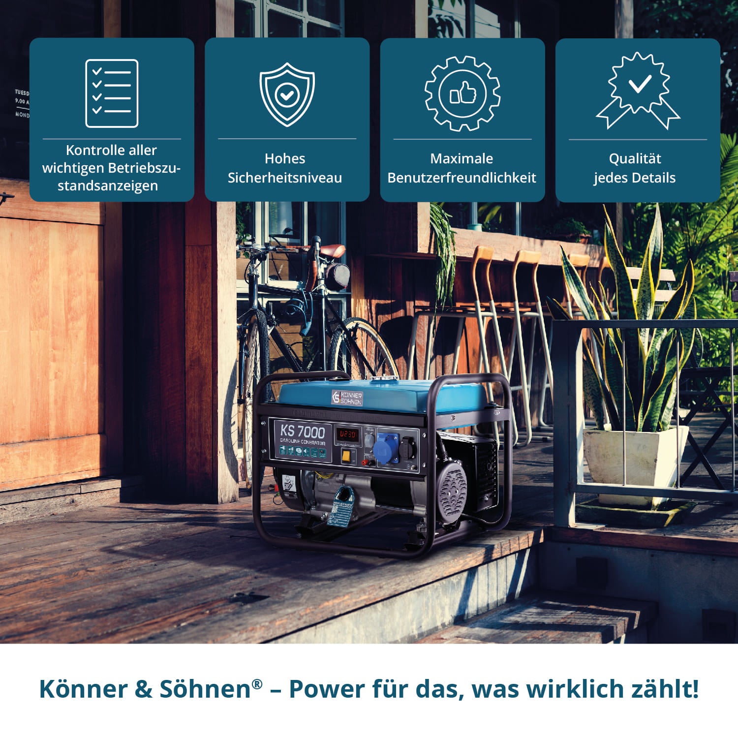 Бензинов генератор „Könner & Söhnen“ KS 7000