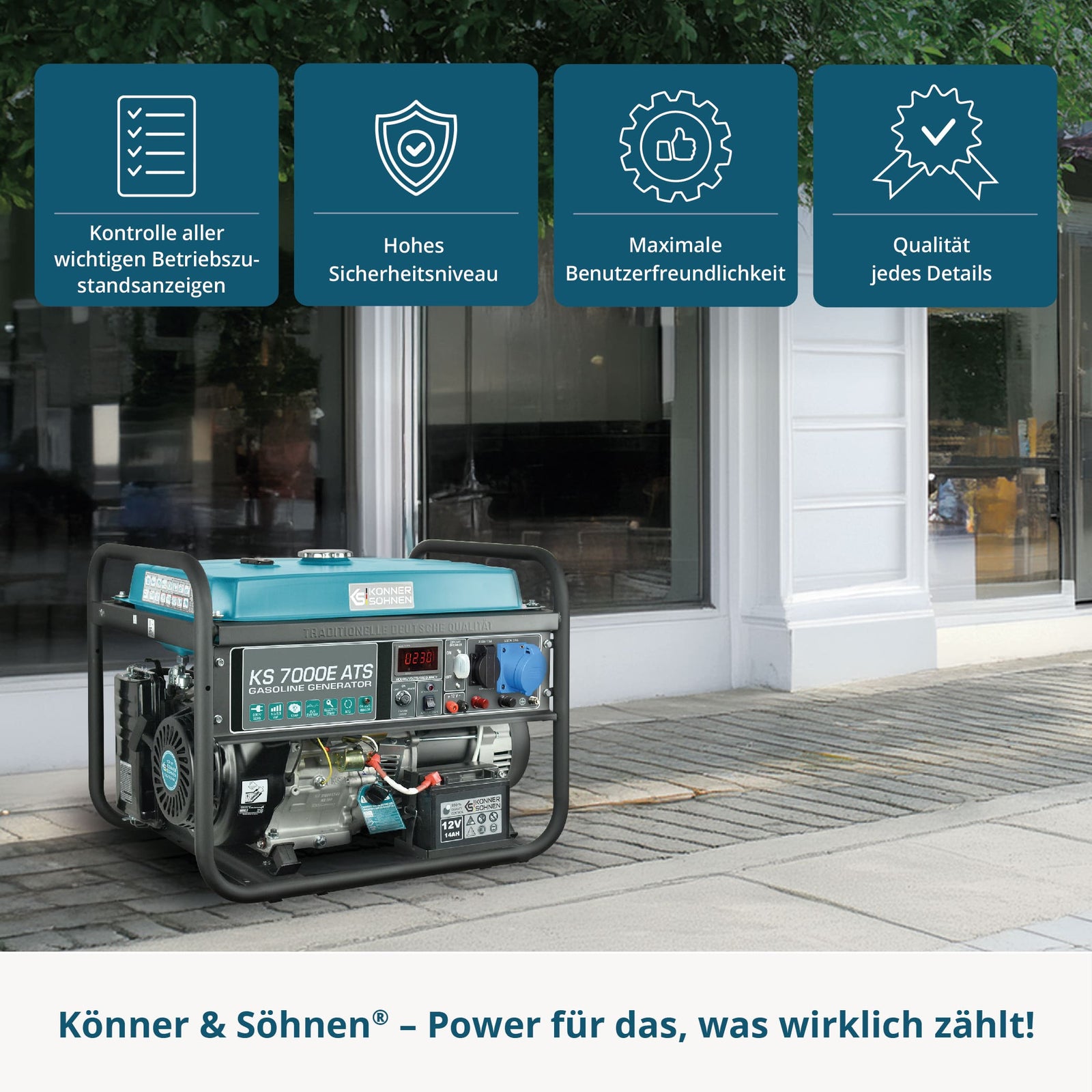 Bensinaggregat "Könner & Söhnen" KS 7000E ATS