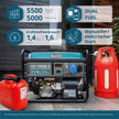 LPG/benzínový generátor „Könner & Söhnen“ KS 7000E G thumbnail