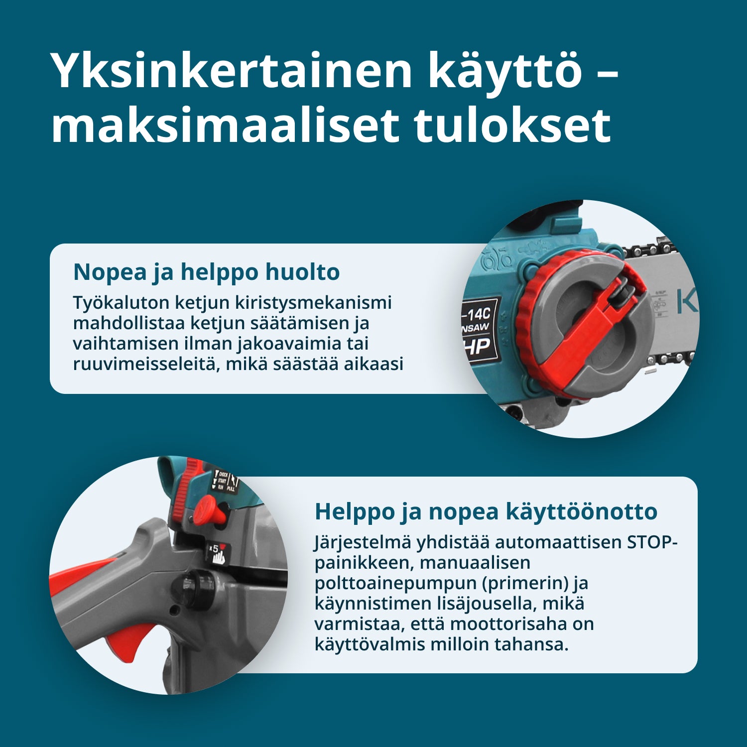 Bensiiniketjusaha KS CS18G-14C