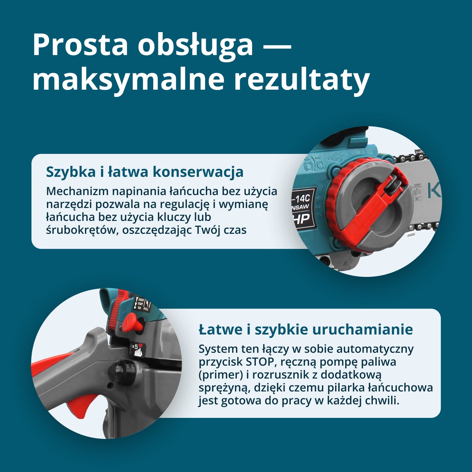 Piłarka spalinowa KS CS18G-14C