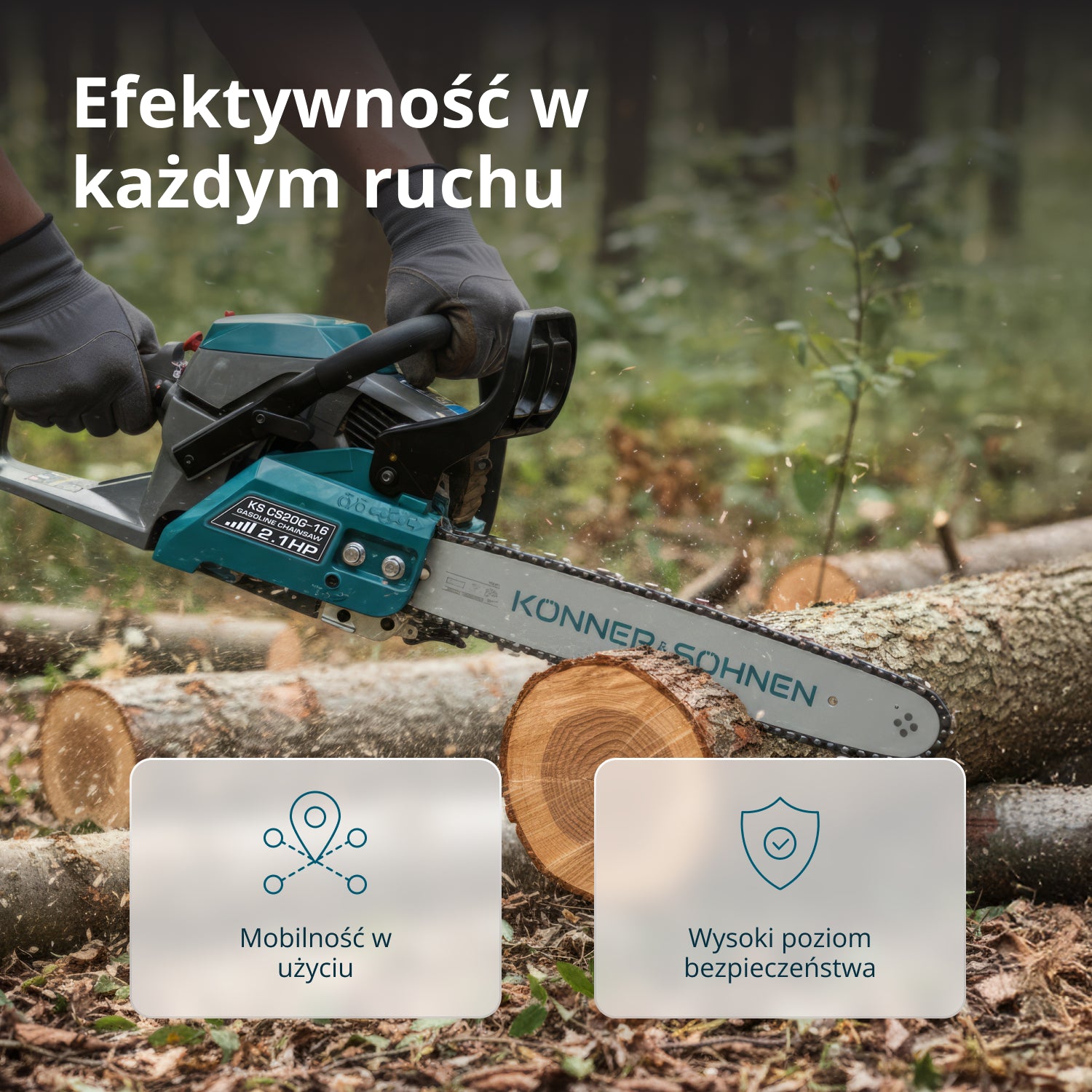 Benzin-Kettensäge KS CS20G-16