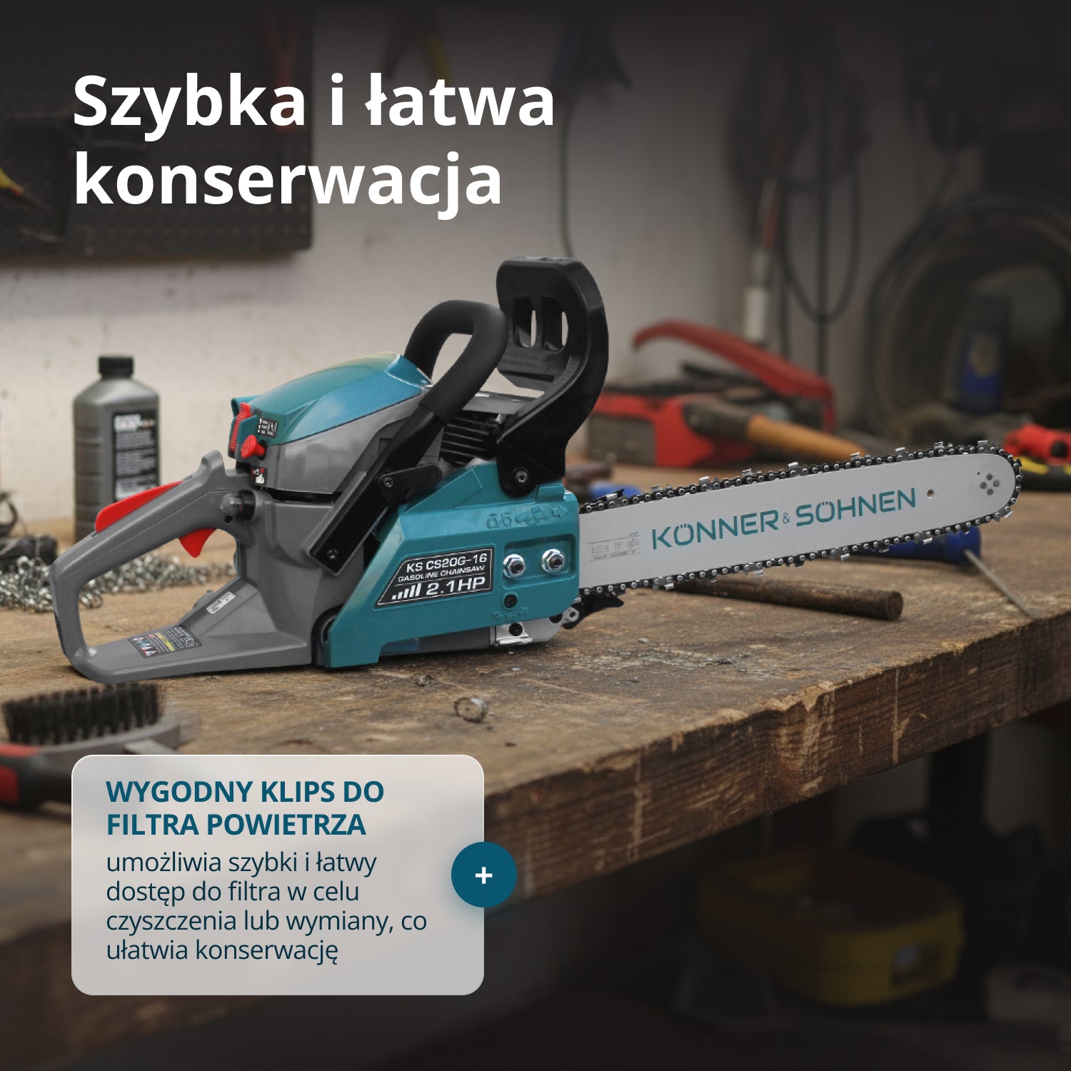 Benzin-Kettensäge KS CS20G-16