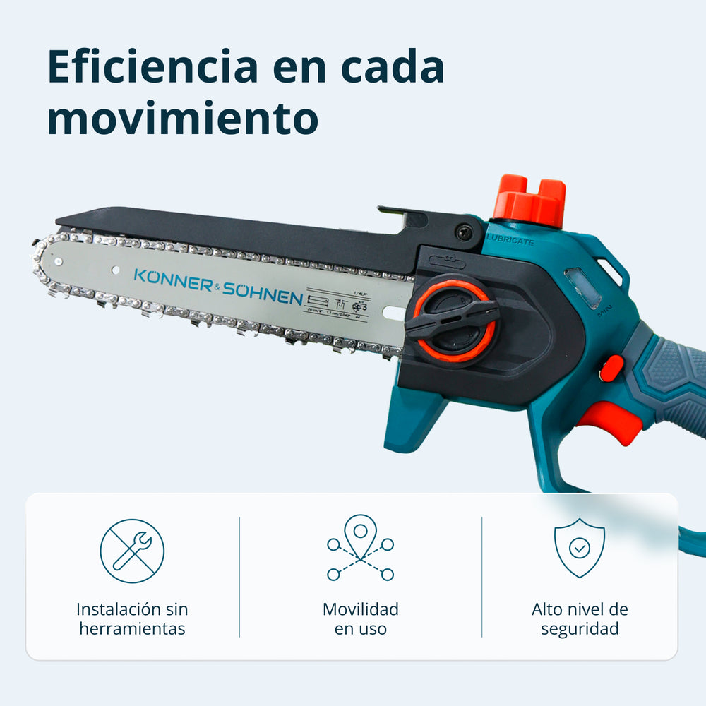 Mini motosierra a batería KS MCS20V-8 Case PLUS