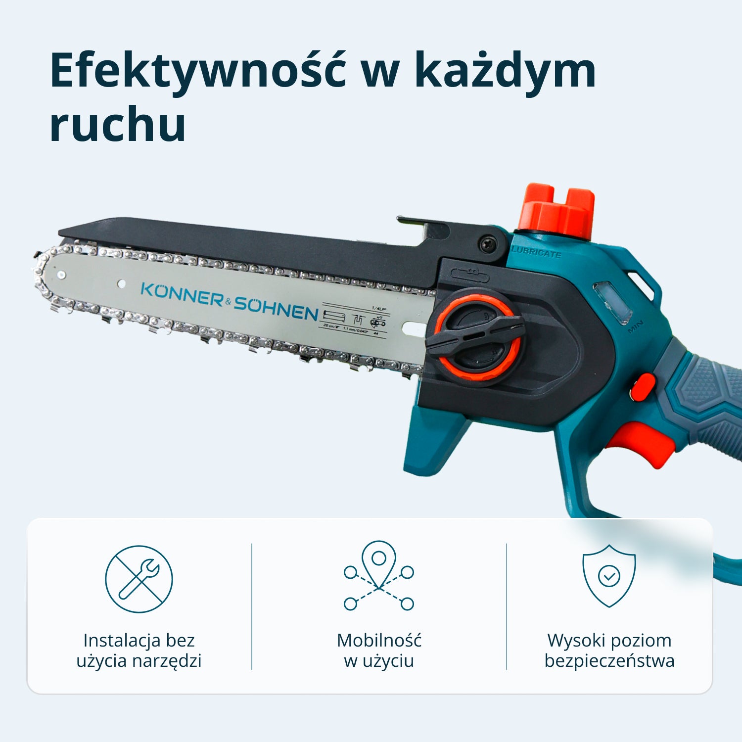 Cordless Mini Chainsaw KS MCS20V-8