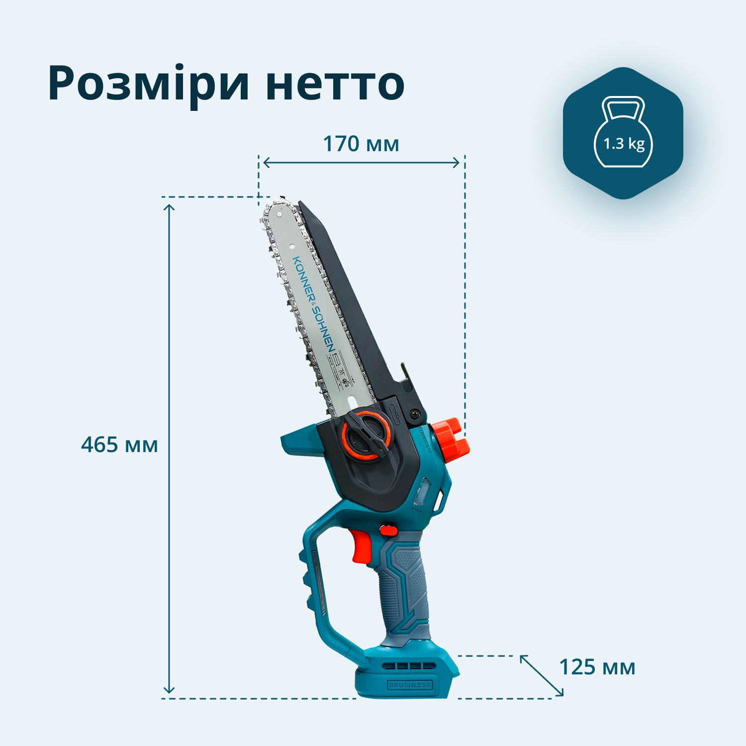 Cordless Mini Chainsaw KS MCS20V-8