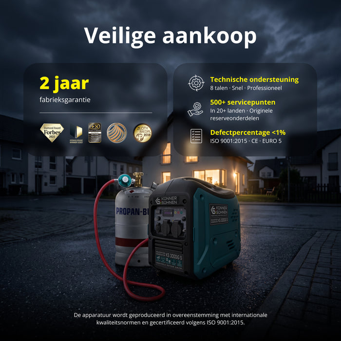 LPG/Benzine invertergenerator KS 3000iG S