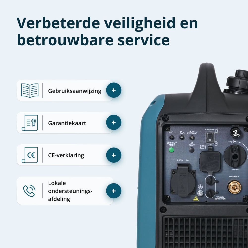 Invertergenerator (LPG/benzine) KS 1900iG S