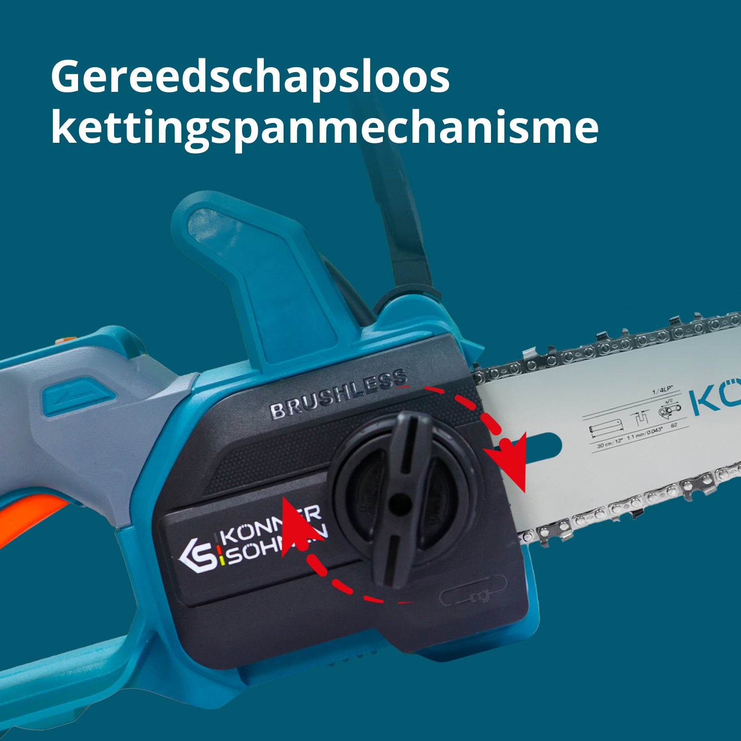 Snoerloze Mini Kettingzaag KS MCS20V-12
