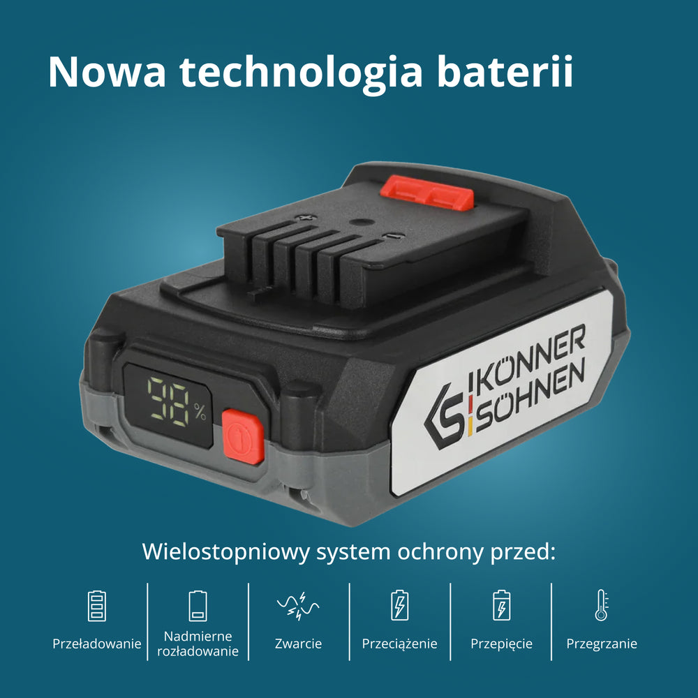 Akumulator litowy 20V KS 20V2-1