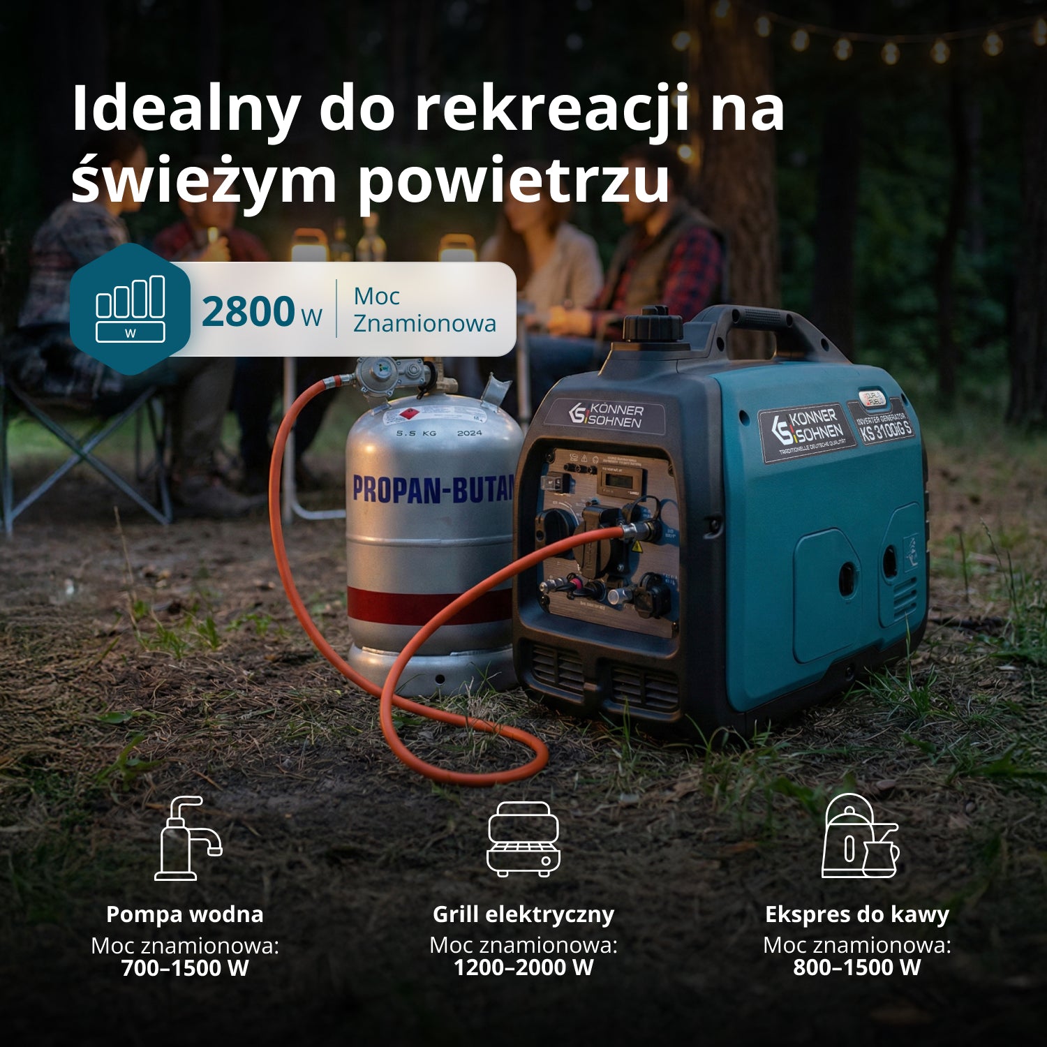 Inwerterowy generator LPG/benzyna KS 3100iG S