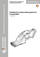 Foarfecă 2 în 1 pentru iarbă și gard d viu cu acumulator KS SHT-20V