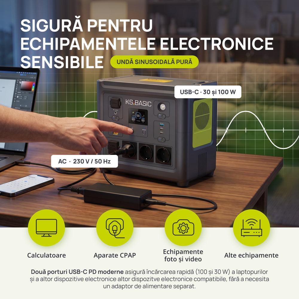 Stație de încărcare portabilă KSB 800PS