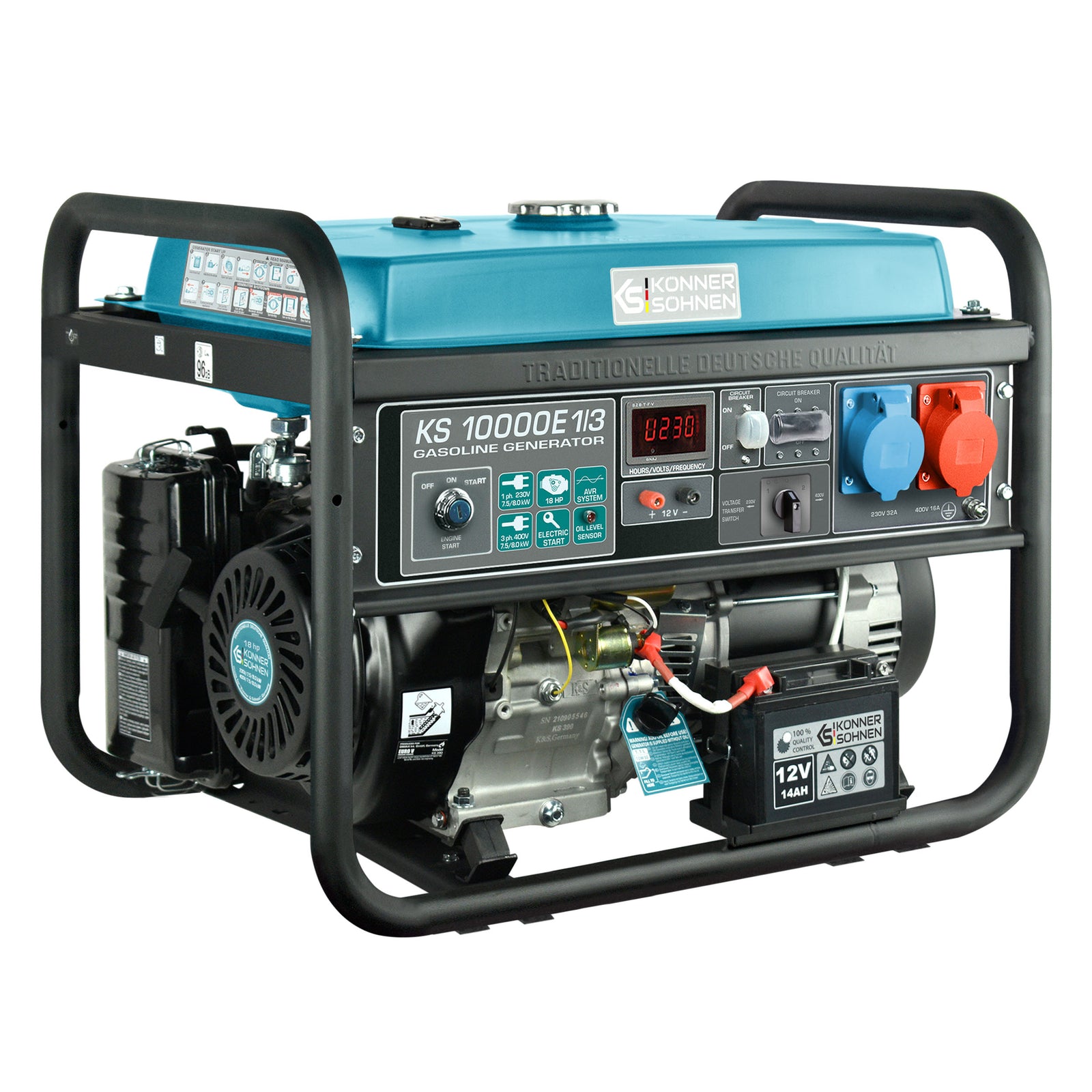 Generador de gasolina "Könner & Söhnen" KS 10000E 1/3