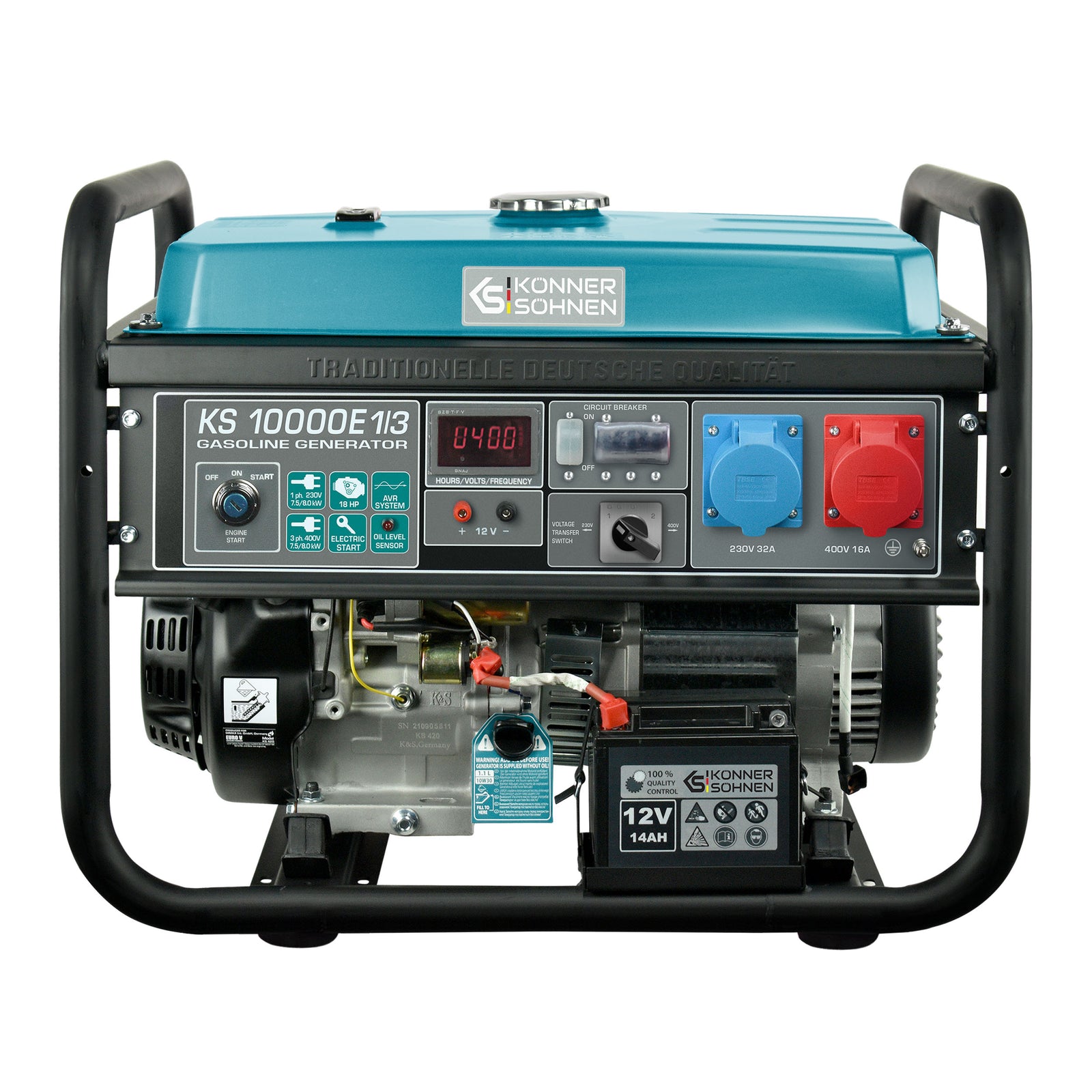 Generador de gasolina "Könner & Söhnen" KS 10000E 1/3