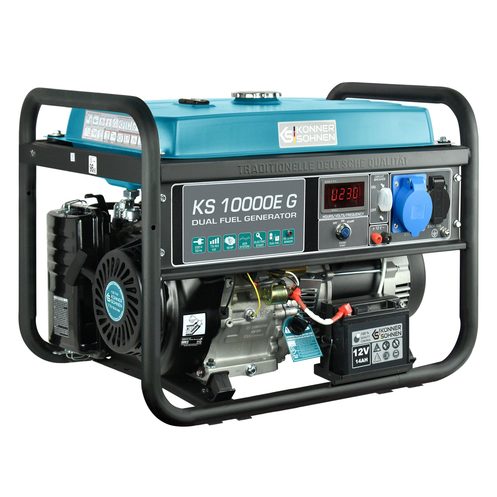 LPG/Бензинов генератор „Könner & Söhnen“ KS 10000E G