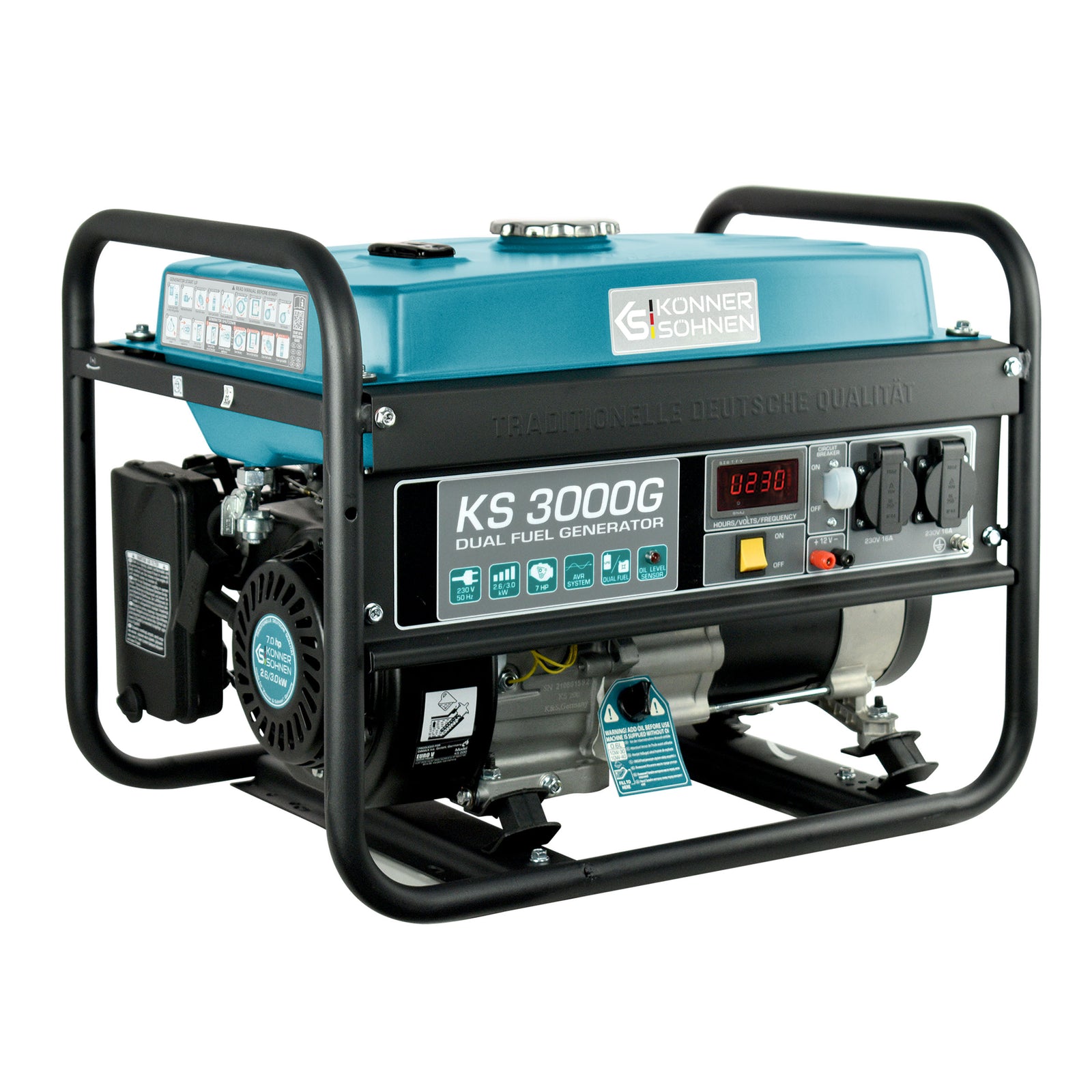 Groupe électrogène à essence/gaz "Könner & Söhnen" KS 3000G