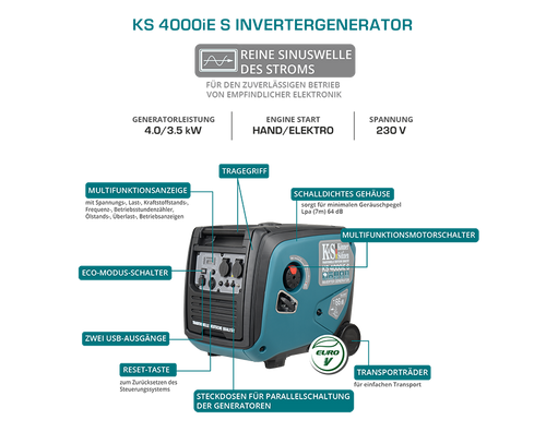 Inverter-Generator KS 4000iE S