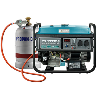 LPG/benzínový generátor „Könner & Söhnen“ KS 5000E G